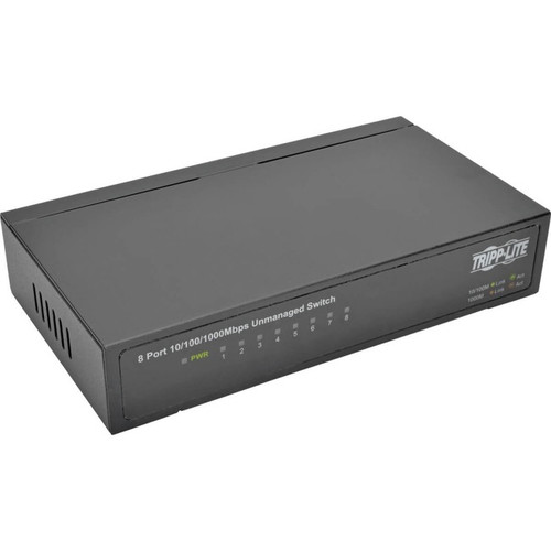 Tripp Lite by Eaton 8-Port 10/100/1000 Mbps Desktop Gigabit Ethernet Unmanaged S