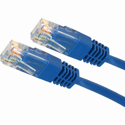 4XEM 10FT Cat5e Molded RJ45 UTP Network Patch Cable (Blue) - 10 ft Category 5e N