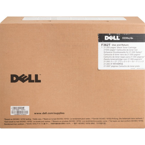 Dell F362T Original High Yield Laser Toner Cartridge - Black - 1 Each - 21000 Pa
