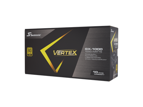 Seasonic VERTEX GX-1000, 1000W 80+ Gold, ATX 3.0 & PCIe 5.0 Ready, Full-Modular,