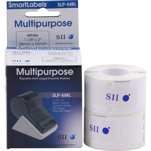 Seiko SmartLabel SLP-MRL Multipurpose Label - Perfect Rectangle Label designed f