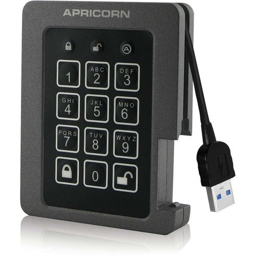 Apricorn Aegis Padlock ASSD-3PL256-2TBF 2 TB Solid State Drive - 2.5" Internal -