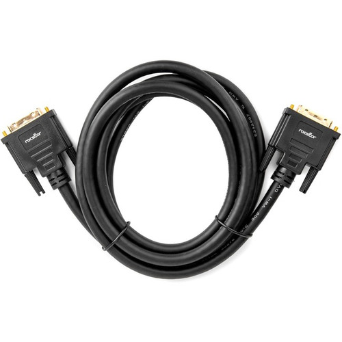 Rocstor DVI-D Dual Link Display Cable (m/m) Black - 6 ft DVI Video Cable for Vid