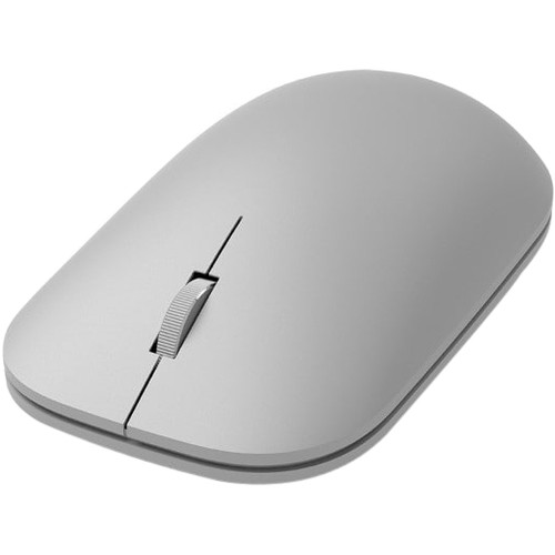 Microsoft Modern Mouse - Wireless - Bluetooth - Silver - Scroll Wheel - Symmetri