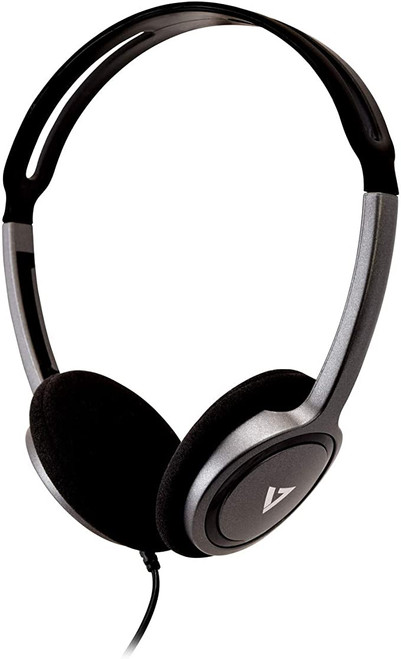 V7 Lightweight Stereo Headset - Stereo - Black - Mini-phone (3.5mm) - Wired - 32