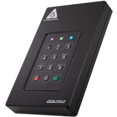 Apricorn Aegis Fortress 2 TB Hard Drive - 3.5" External - USB 3.0 - 5400rpm - 18