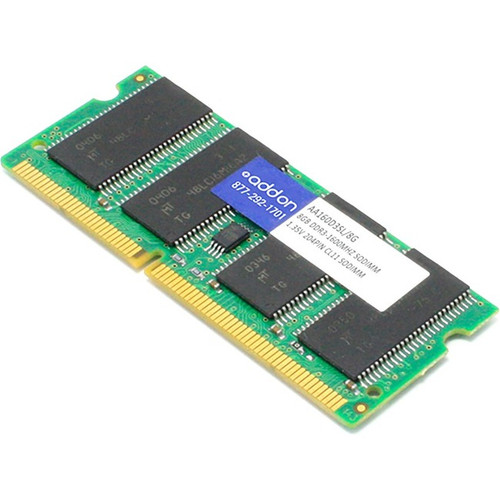 AddOn AA160D3SL/8G x1 JEDEC Standard 8GB DDR3-1600MHz Unbuffered Dual Rank 1.35V