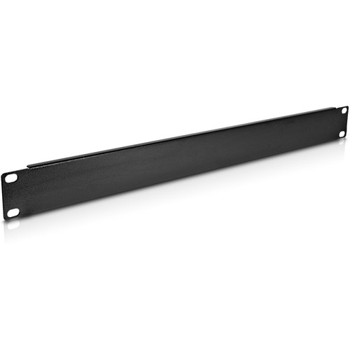 V7 Rack 1U Blank Panel - 10 Pack - Cold Rolled Steel - Black - 1U Rack Height -