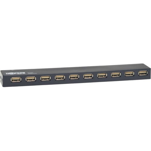 Tripp Lite by Eaton 10-Port USB 2.0 Mobile Hi-Speed Hub Notebook Laptop Bus Powe