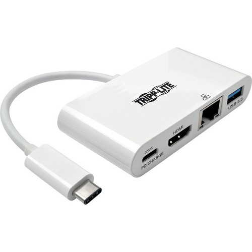 Tripp Lite by Eaton USB-C Multiport Adapter - HDMI USB 3.x (5Gbps) Hub Port Giga