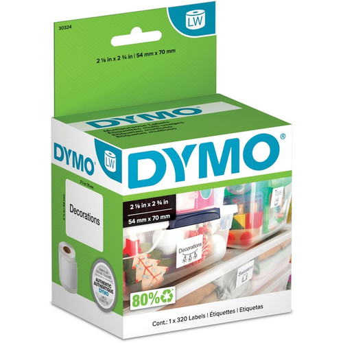 Dymo LabelWriter Large Multipurpose Labels - 2 1/8" Width x 2 3/4" Length - Rect