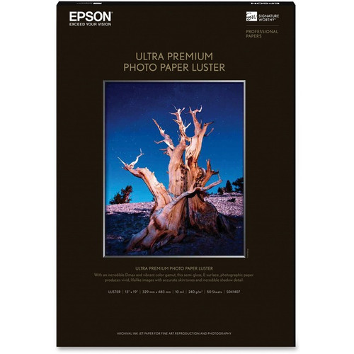 Epson Ultra Premium Luster Photo Paper - 97 Brightness - 97% Opacity - Super B -