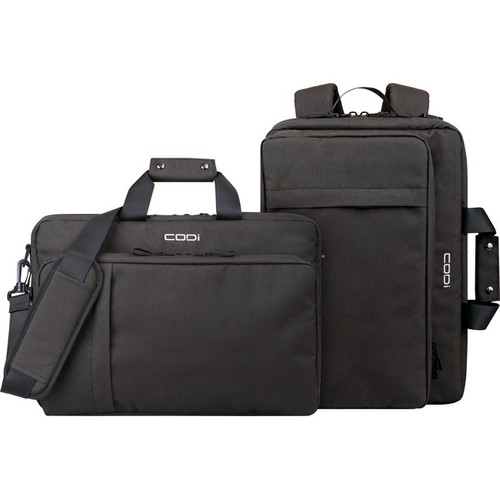 Codi Terra 100% Recycled Grey 15.6" Briefcase Hybrid with Antimicrobial Coating