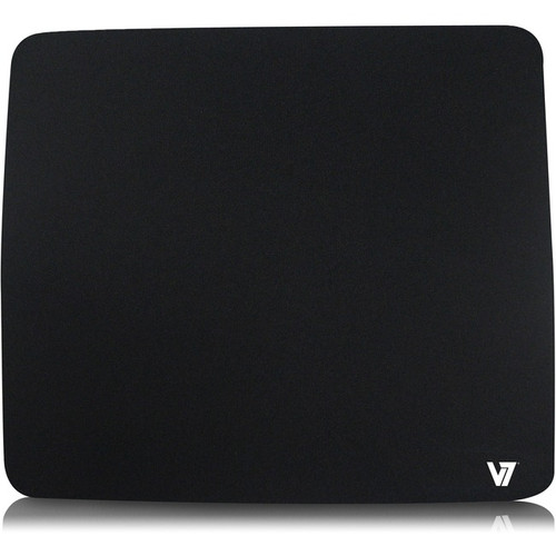 V7 Mouse Pad - Black - 7.80" x 9" x 0.08" Dimension - Black - Jersey, Rubber - S