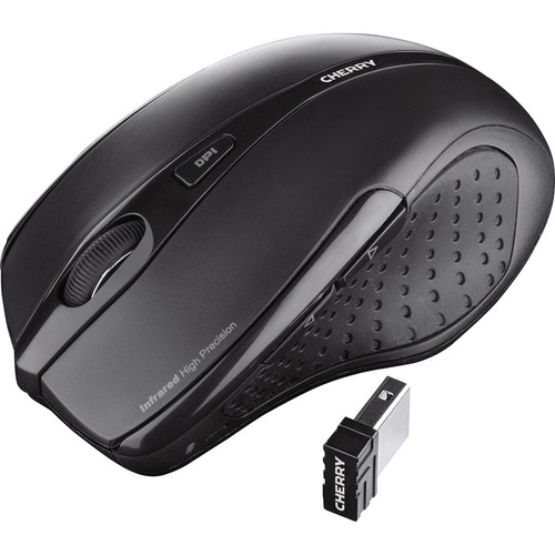 CHERRY MW 3000 Wireless Mouse - Infrared - Wireless - 5 Button - Black - USB - 1