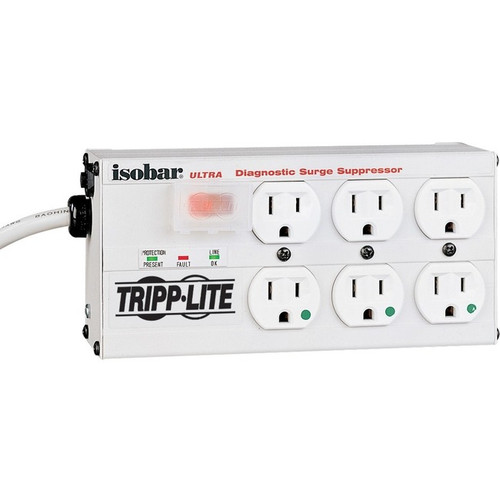 Tripp Lite by Eaton Isobar Hospital-Grade 6-Outlet Surge Protector 15 ft. (4.57