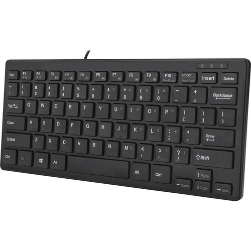 Adesso SlimTouch Mini Keyboard - Cable Connectivity - USB Interface - 78 Key - E