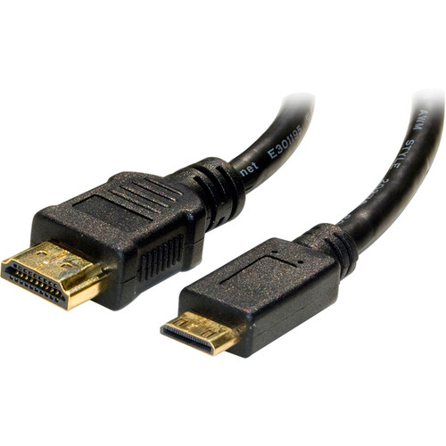 4XEM 6FT Mini HDMI To HDMI M/M Adapter Cable - 6 ft HDMI/Mini-HDMI A/V Cable for