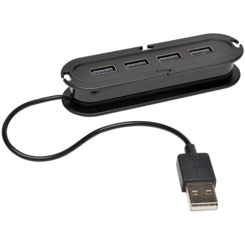 Tripp Lite by Eaton 4-Port USB 2.0 Hi-Speed Ultra-Mini Hub w/ Cable Compact Mobi