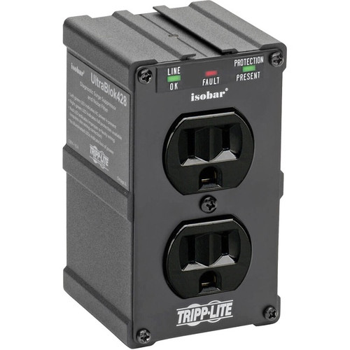 Tripp Lite by Eaton Isobar 2-Outlet Surge Protector Direct Plug-In 1410 Joules D