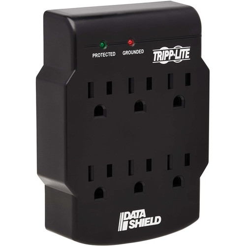Tripp Lite by Eaton 6-Outlet Surge Protector Direct Plug-In 750 Joules Diagnosti