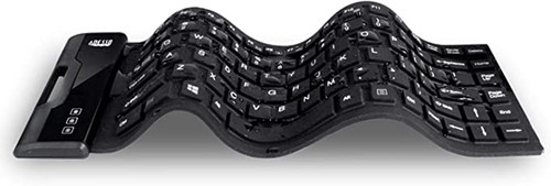 Adesso Antimicrobial Waterproof Flex Keyboard (Mini Size) - Cable Connectivity -