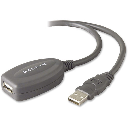 Belkin 16' USB Extension Cable - 16 ft USB Data Transfer Cable - First End: 1 x