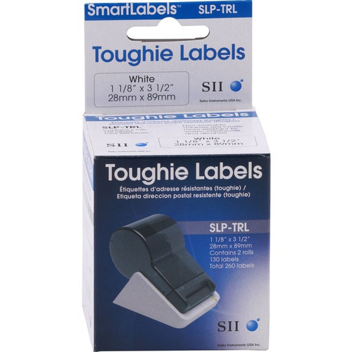 Seiko SmartLabel SLP-TRL Toughie Address Label - 1.12" Width x 3.5" Length - 130