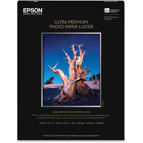 Epson Ultra Premium Luster Photo Paper - 97 Brightness - 97% Opacity - Letter -