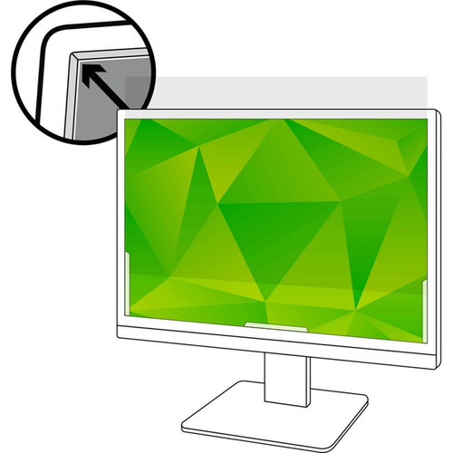 3M&trade; Anti-Glare Filter for 24in Monitor, 16:10, AG240W1B - For 24" Widescre