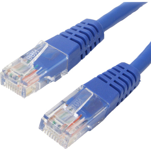 4XEM 35FT Cat6 Molded RJ45 UTP Ethernet Patch Cable (Blue) - 35 ft Category 6 Ne