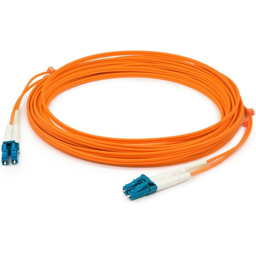 AddOn 1m LC (Male) to LC (Male) Orange OM1 Duplex Fiber OFNR (Riser-Rated) Patch