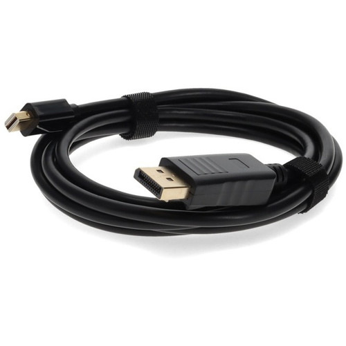 6ft Mini-DisplayPort 1.1 Male to DisplayPort 1.2 Male Black Cable For Resolution