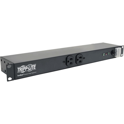 Tripp Lite by Eaton Isobar Surge Protector Rackmount 12 Outlet 15' Cord Metal 1U