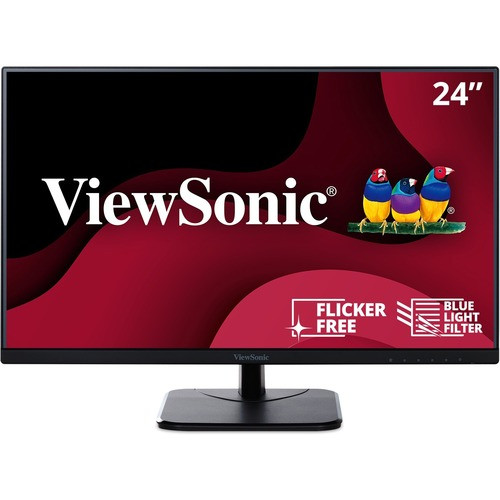 ViewSonic VA2456-MHD 24 Inch IPS 1080p Monitor with 100Hz, Ultra-Thin Bezels, HD