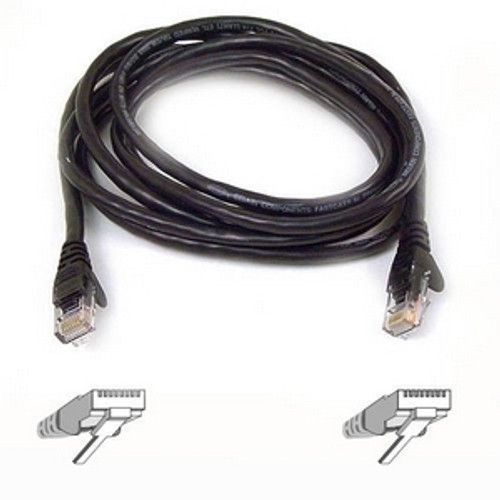 Belkin Cat6 Cable - RJ-45 Male - RJ-45 Male - 12" - Black