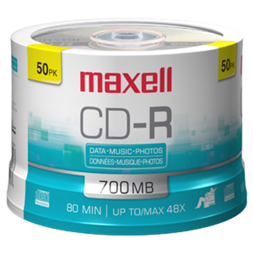 Maxell CD-R Media - 700MB - 50 Pack