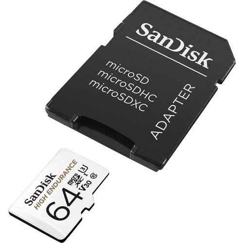 SanDisk High Endurance 64 GB Class 10/UHS-I (U3) microSDXC - 100 MB/s Read - 40