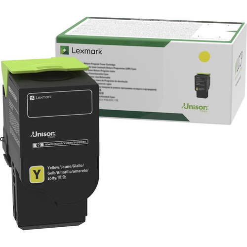 Lexmark Unison Original Standard Yield Laser Toner Cartridge - Yellow - 1 Each -