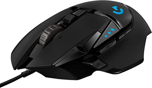 Logitech G502 HERO High Performance Gaming Mouse - Optical - Cable - Black - USB