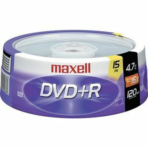 Maxell 16x DVD+R Media - 4.7GB - 15 Pack