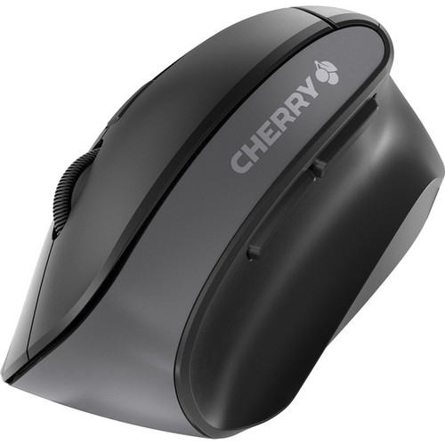 CHERRY MW 4500 Ergonomic Wireless Mouse - Optical - Wireless - Ergonomic - Black