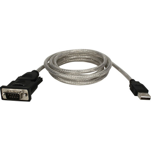 QVS 6ft USB to DB9 Male RS232 Serial Adaptor Cable - 6 ft Serial Data Transfer C