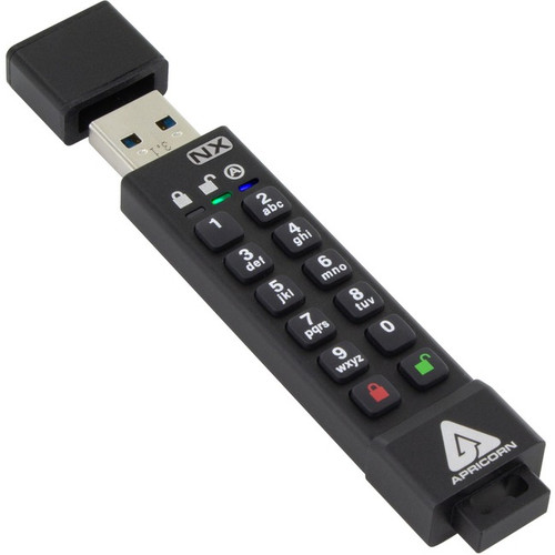 Apricon Aegis Secure Key 3NX: Software-Free 256-Bit AES XTS Encrypted USB 3.1 Fl