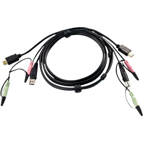 ATEN USB HDMI KVM Cable - 5.91 ft HDMI/Mini-phone/USB KVM Cable for KVM Switch -