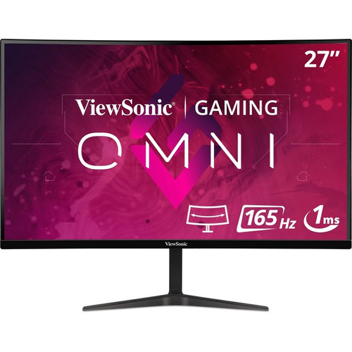 ViewSonic OMNI VX2718-2KPC-MHD 27 Inch Curved 1440p 1ms 165Hz Gaming Monitor wit