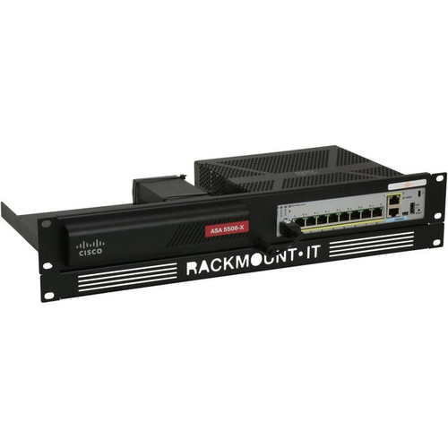 RACKMOUNT.IT Cisrack Rack Mount for Network Security & Firewall Device - Jet Bla