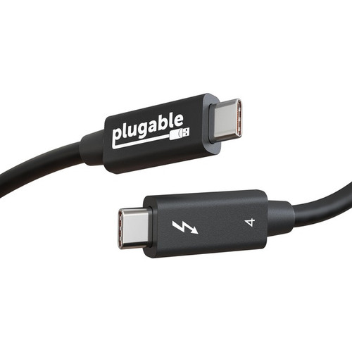 Plugable Thunderbolt 4 Cable [Thunderbolt Certified] - 1M/3.2ft, 100W Charging,