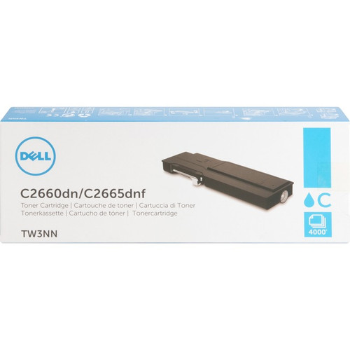 Dell Original High Yield Laser Toner Cartridge - Cyan - 1 Each - 4000 Pages