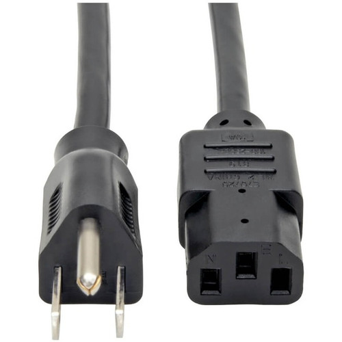 12FT COMPUTER POWER CORD 18AWG 10A 125V 5-15P TO C13